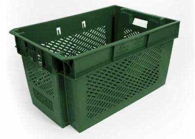 Caja de Plástico INTEGRA con tapa, Apilable+Encajable, 60x40x40 cms